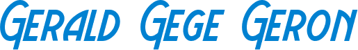 Gerald Gege Geron