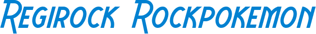 Regirock Rockpokemon