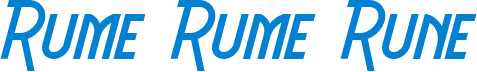 Rume Rume Rune