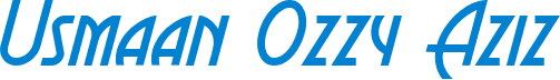 Usmaan Ozzy Aziz