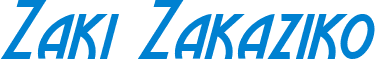 Zaki Zakaziko